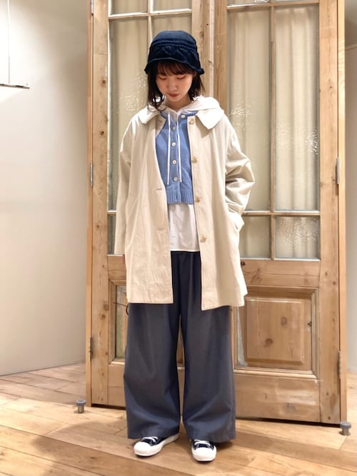 △80/タイプライターナチュラルトリプルワッシャー スノーパーカー