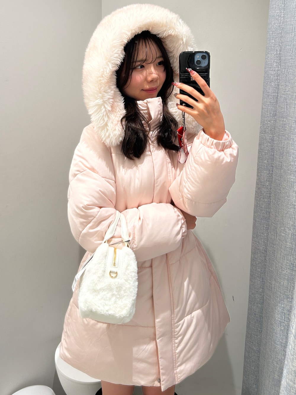 OLIVE des OLIVE（オリーブデオリーブ）の「ウエストベルト付き中綿