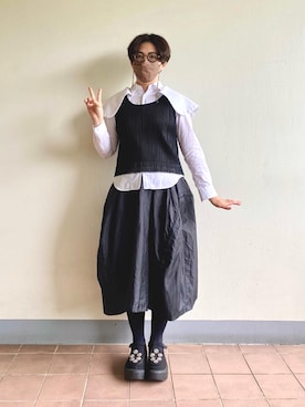 ISSEY MIYAKEのタンクトップを使ったレディース人気ファッション