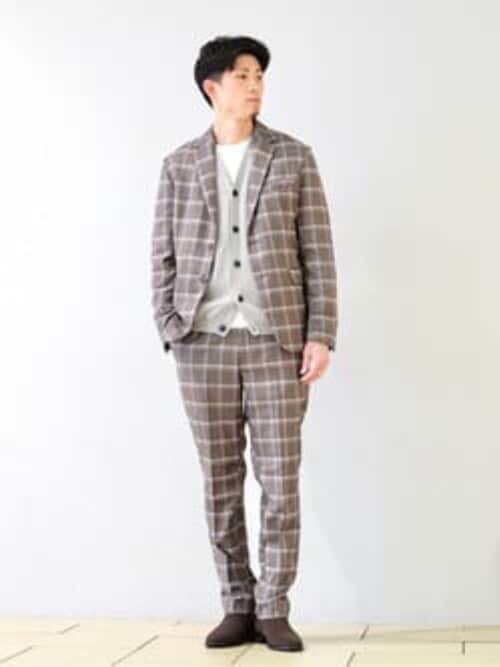 WEB限定'【ジャケット+パンツの2点セット】ドライタッチトロ チェック