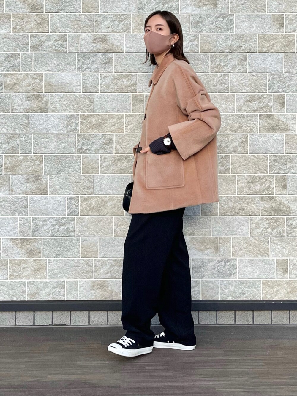 Fano Studios】ビッグシルエット ワイドスリーブ シャギーコート