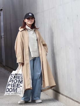 エディター三尋木奈保さんコラボ】ステンカラーコートを使った人気