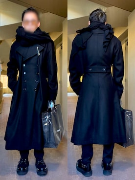 COMME des GARCONS HOMME PLUSのトレンチコートを使った人気