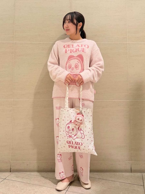 ドラえもん】【レディース】ベビモコジャガードプルオーバー（ルーム