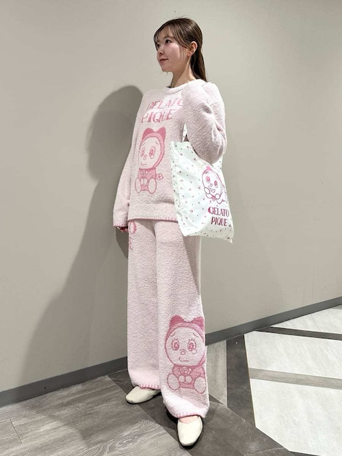 ドラえもん】【レディース】ベビモコジャガードプルオーバー（ルーム