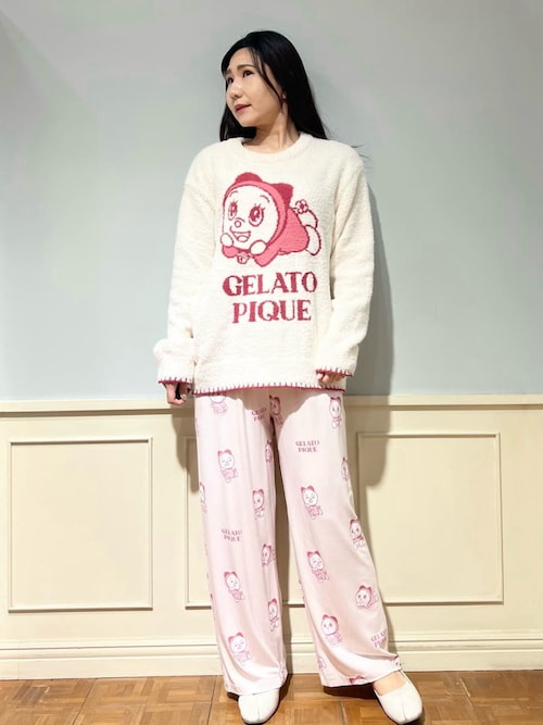 ドラえもん】【レディース】ベビモコジャガードプルオーバー（ルーム