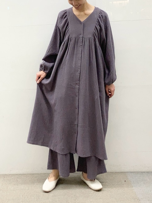 マタニティガーゼワンピース（ルームウェア/パジャマ）｜gelato pique