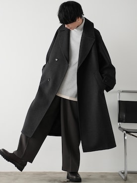 SMOOTH MELANGE WRAP COATを使った人気ファッションコーディネート - WEAR