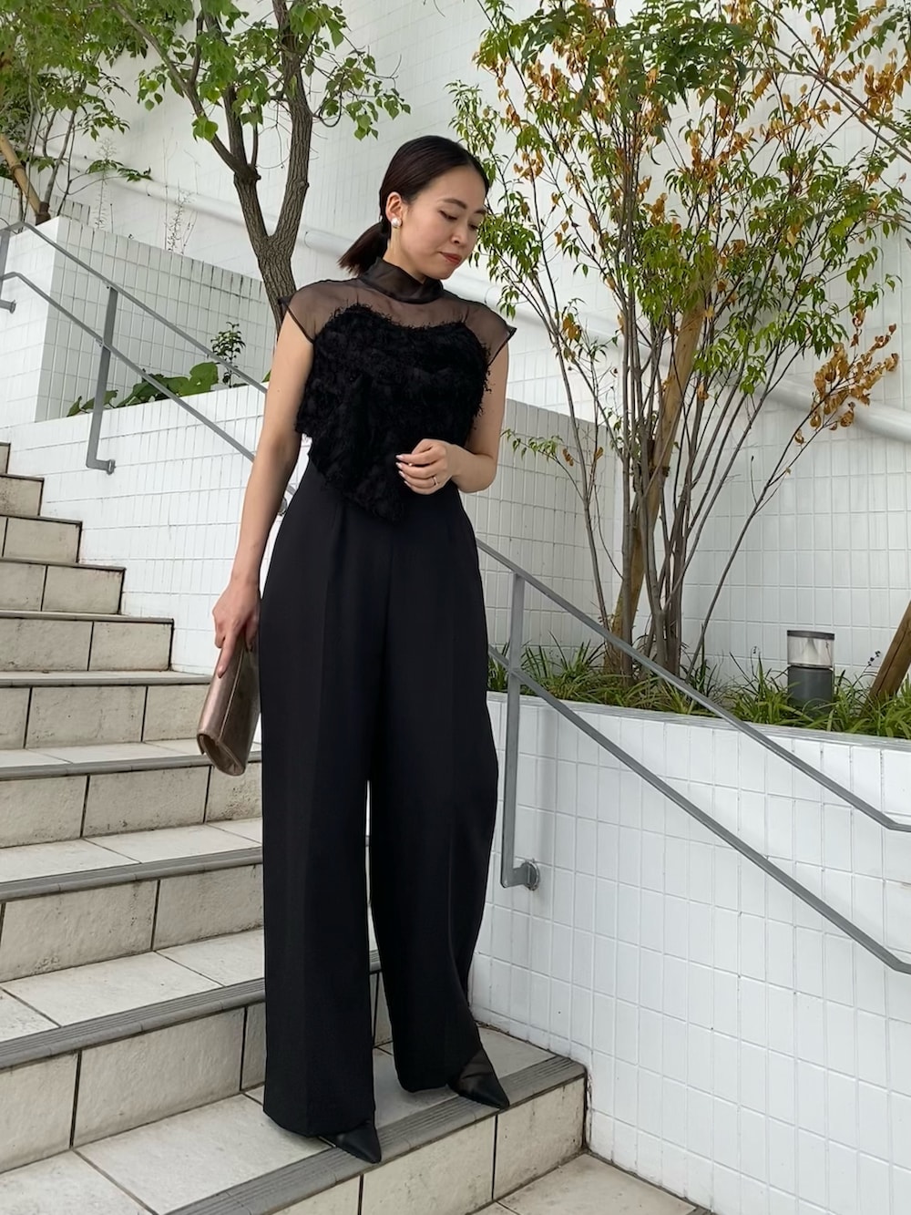 林(LAGUNAMOON)｜LAGUNAMOONのパンツドレスを使ったコーディネート - WEAR