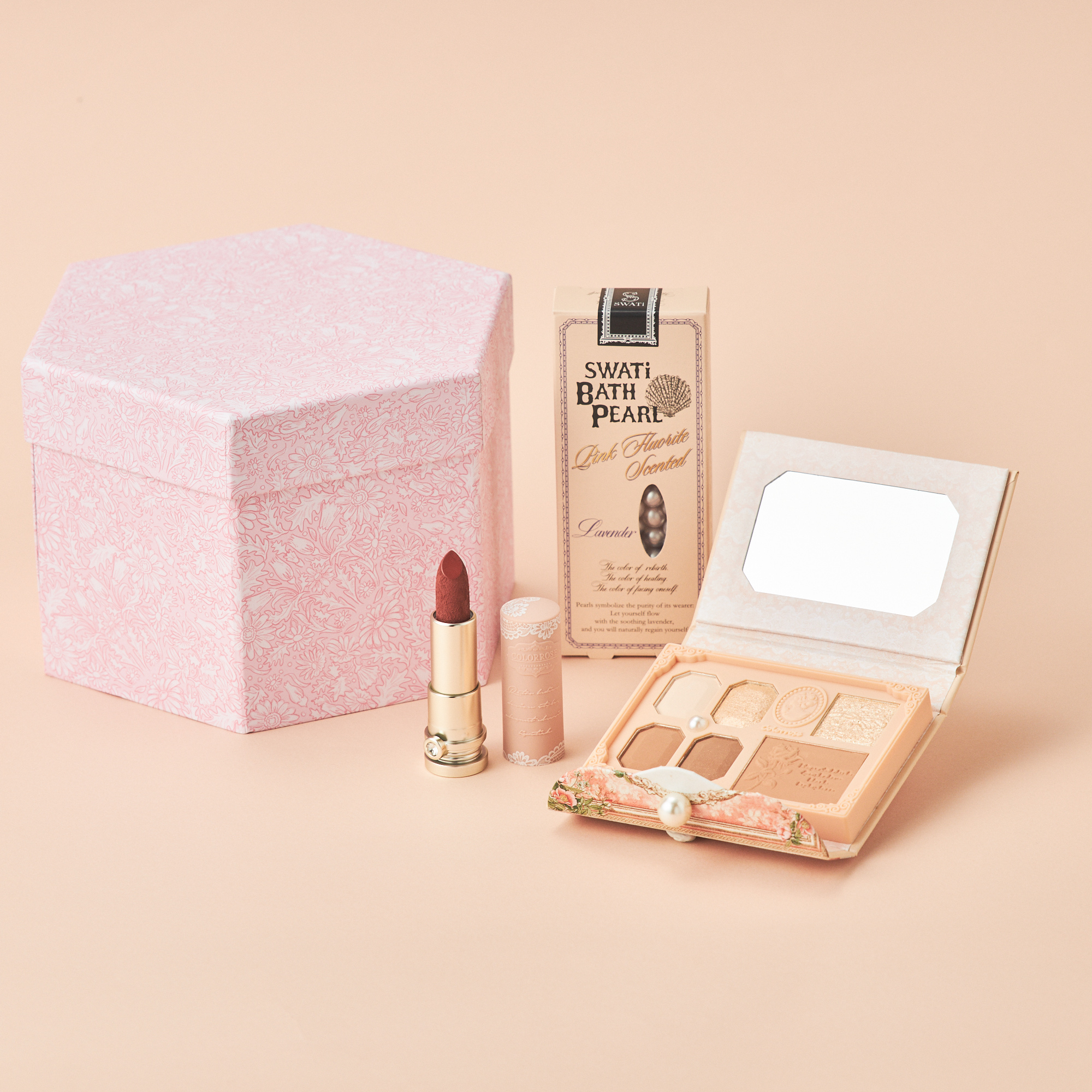 二段式サプライズボックス】アンティーク風コスメセット | COLORROSE