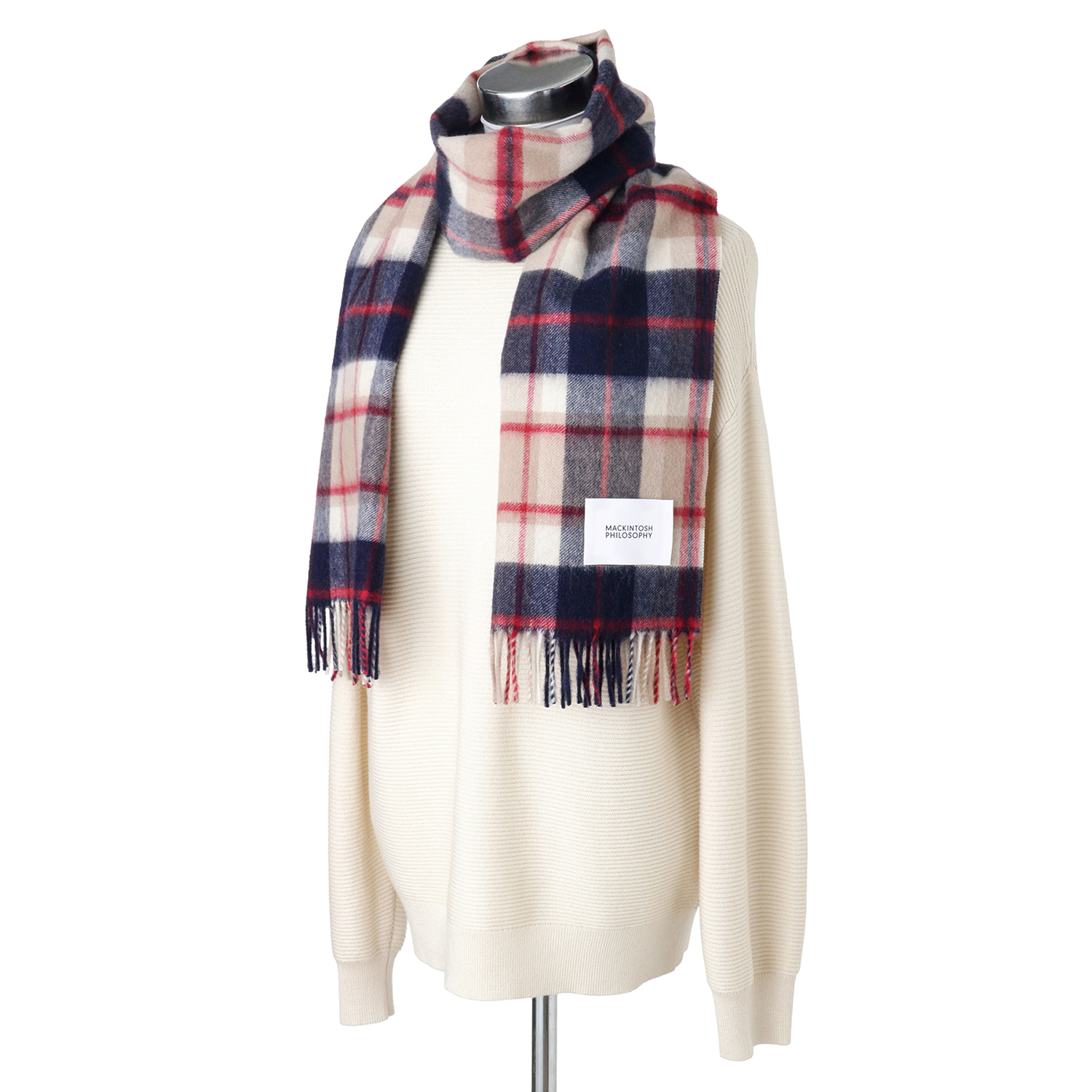 カシミヤチェックマフラー【ブランドBOX入り】 | MACKINTOSH