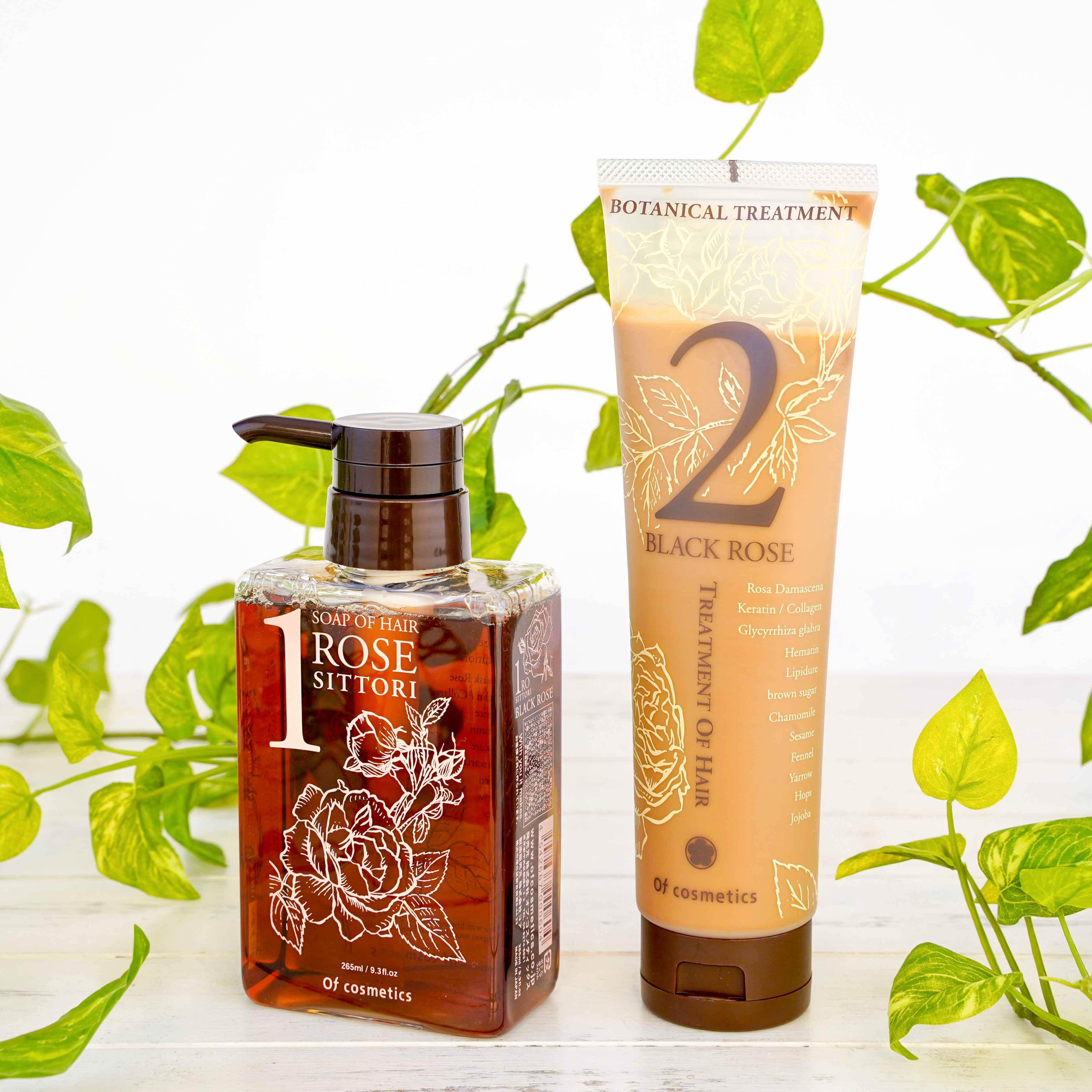 優雅なローズの香り・うるおいタイプのシャンプーセット（ダマスク