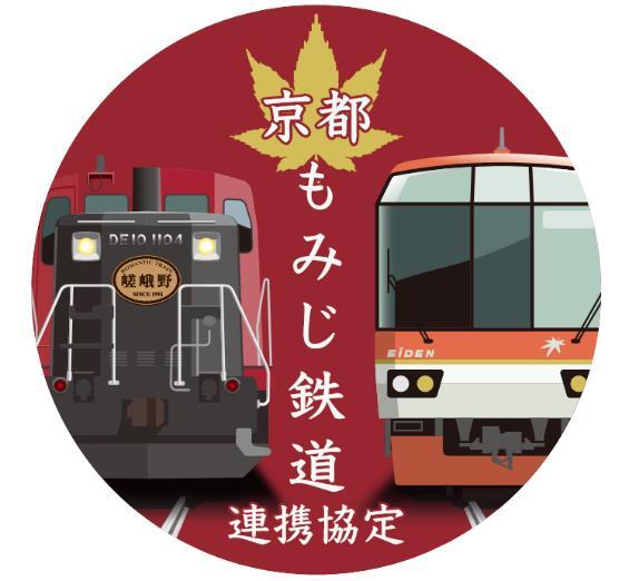嵯峨野観光鉄道・叡山電鉄 連携協定ヘッドマーク 掲出（2024年10月19日