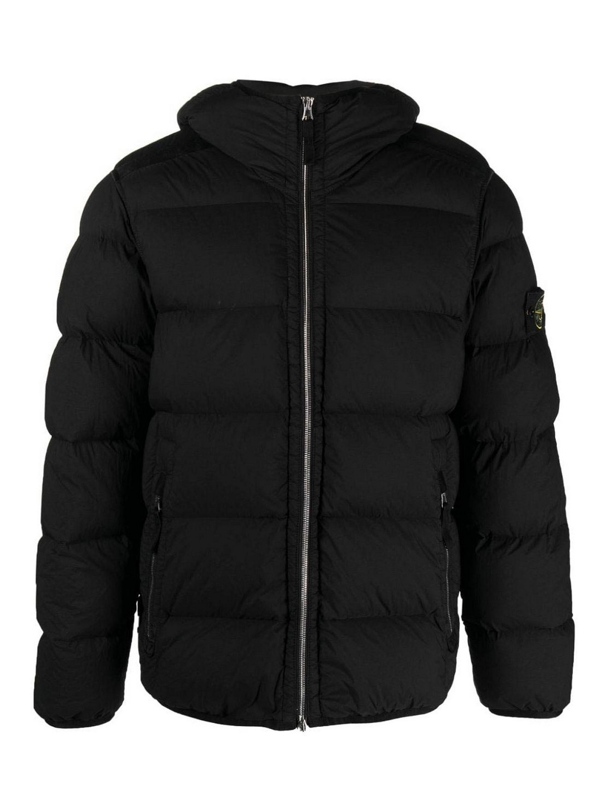 Stone Island Hooded jacket - Black - Men|791543728V0029