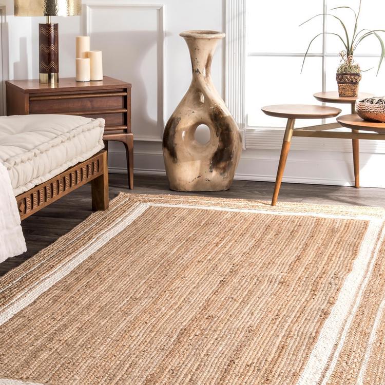 nuLOOM Rugs, Braided Rikki Border Jute Rug | Zola