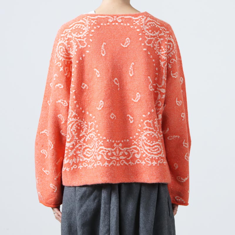 unfil (アンフィル) royal baby alpaca bandana-pattern sweater