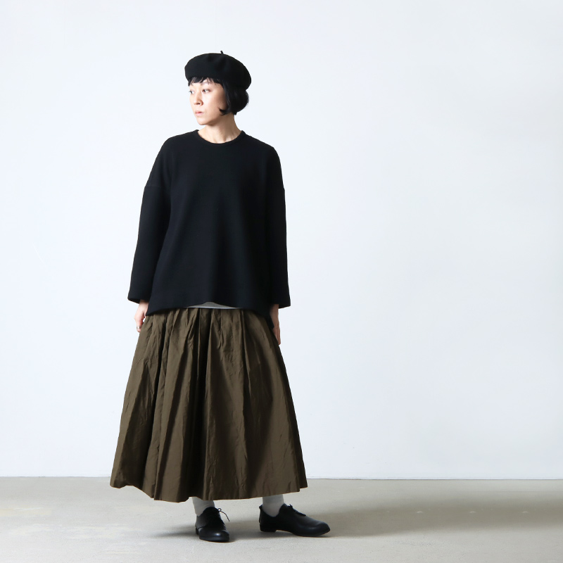 YAECA (ヤエカ) WRITE TUCK SKIRT / ライトタックスカート