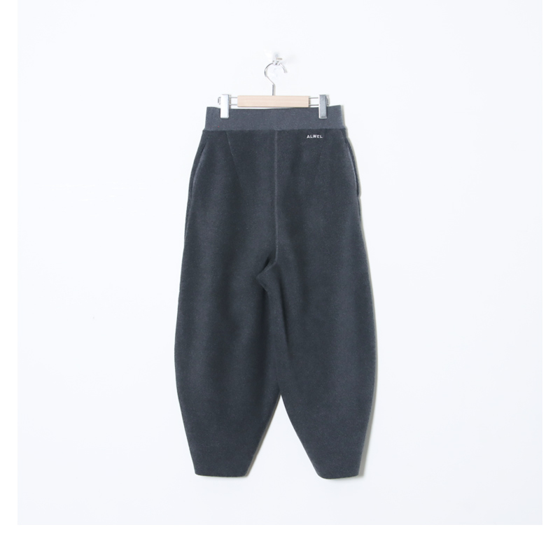 ALWEL (オルウェル) FLEECE PEG PANTS / フリースペグパンツ