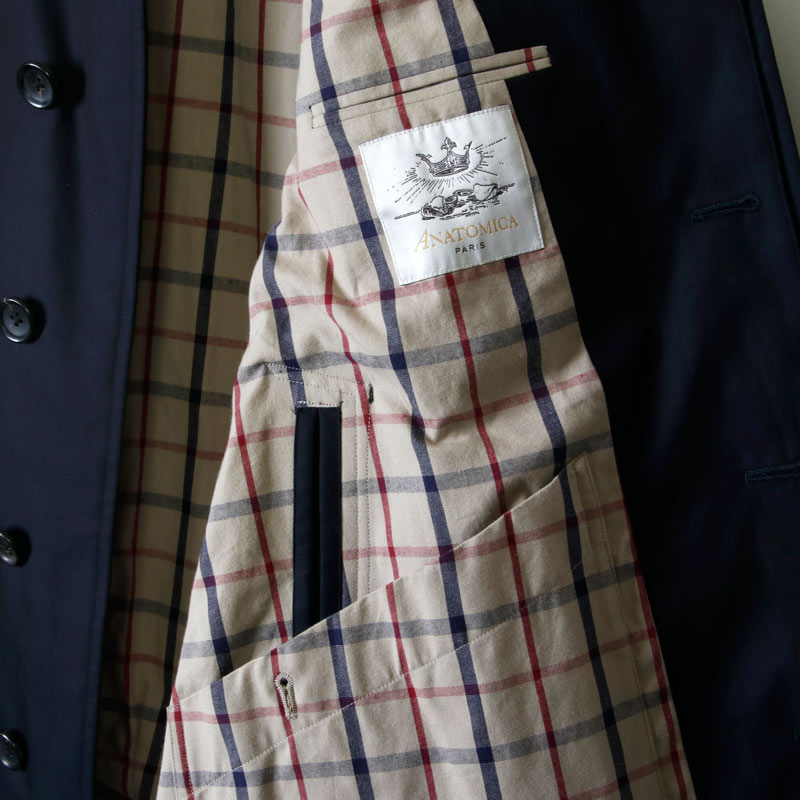 ANATOMICA (アナトミカ) SINGLE RAGLAN Ⅰ S PROOFED GABARDINE Navy