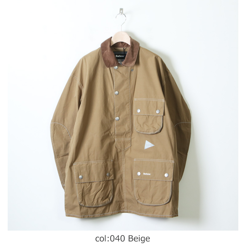 and wander (アンドワンダー) Barbour CORDURA solway shirt for man