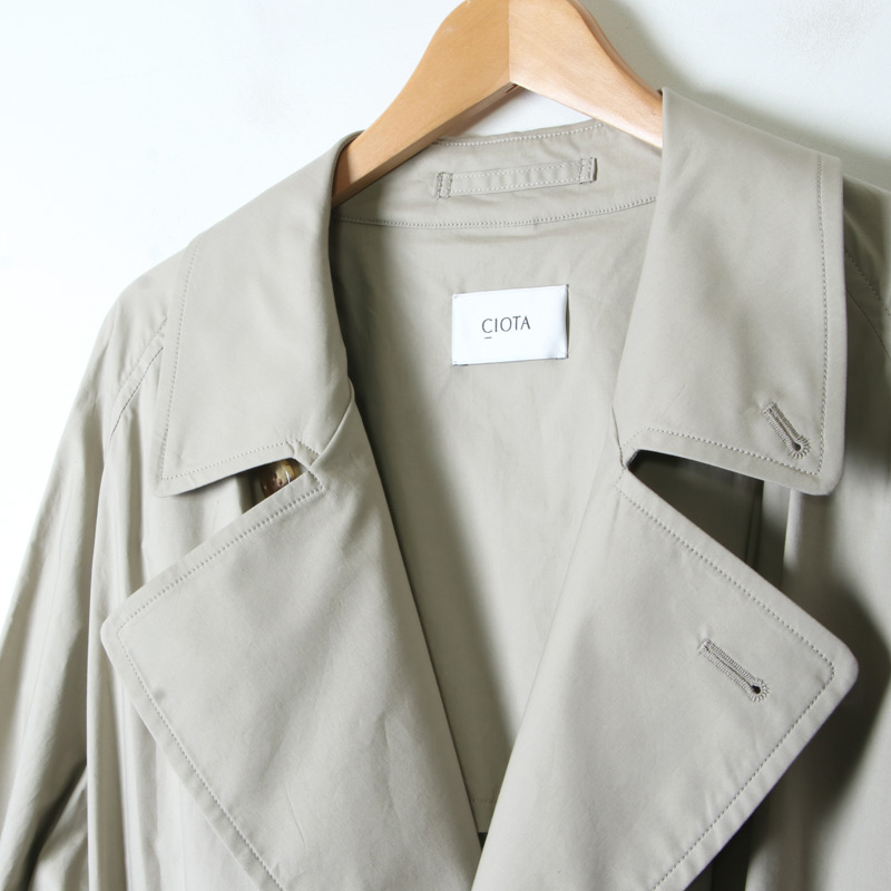 CIOTA (シオタ) スビンコットン タイプライター タイロッケンコート