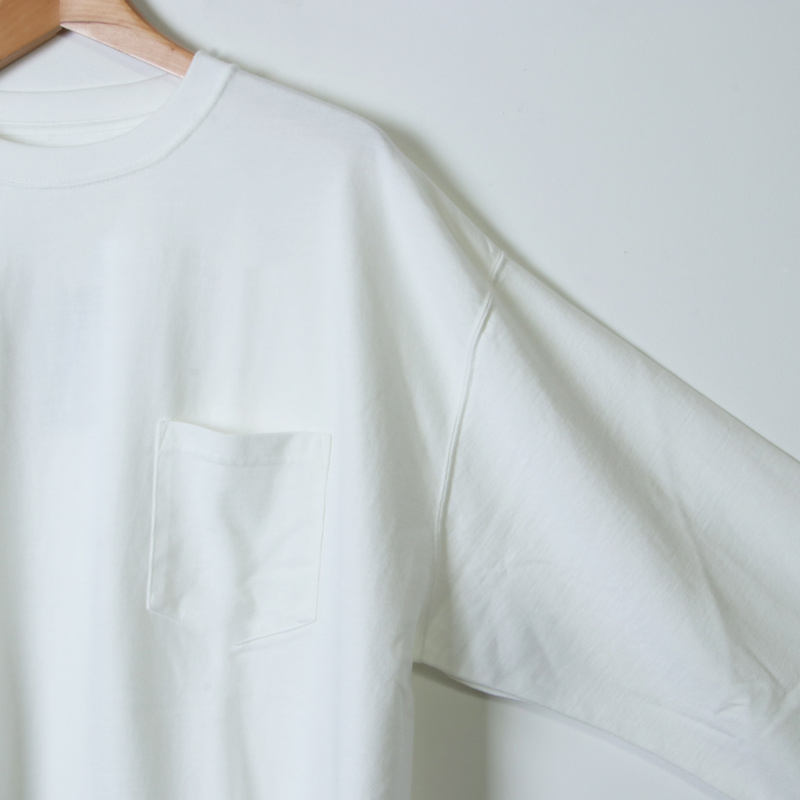 CIOTA (シオタ) スビンコットン 10/- 度詰め 吊り天竺 ポケット付き ロンT