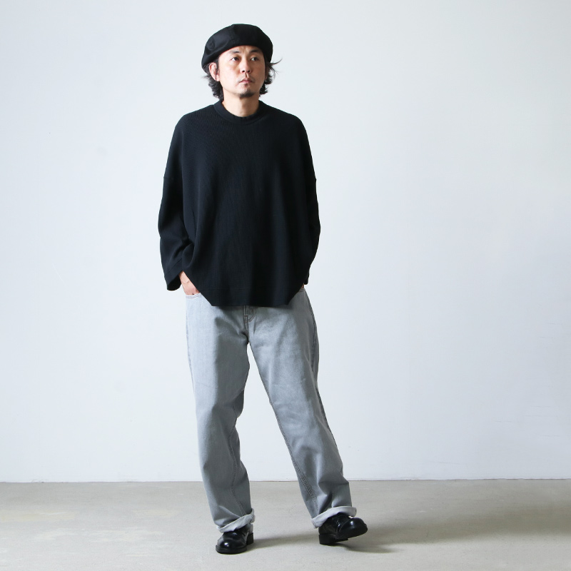 CIOTA (シオタ) グレー スビンコットン 13,5oz バギーデニム