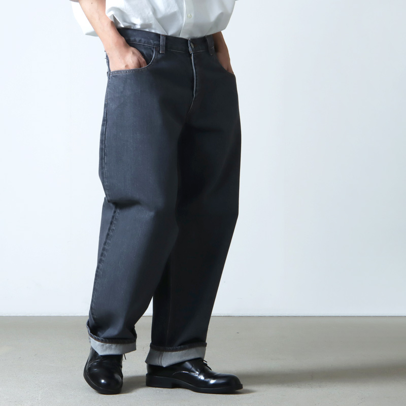 CIOTA (シオタ) グレー スビンコットン 13,5oz バギーデニム