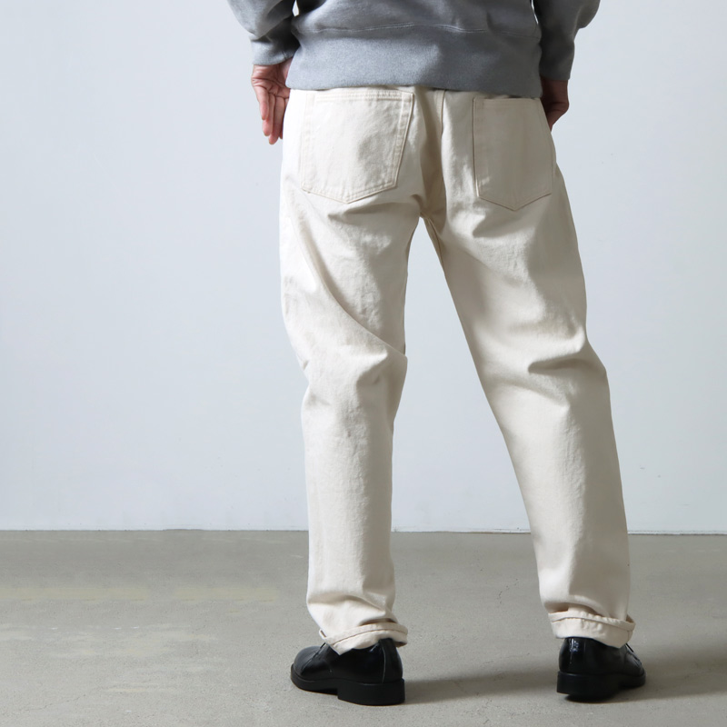 CIOTA (シオタ) ホワイト スビンコットン 13.5oz ストレートデニム