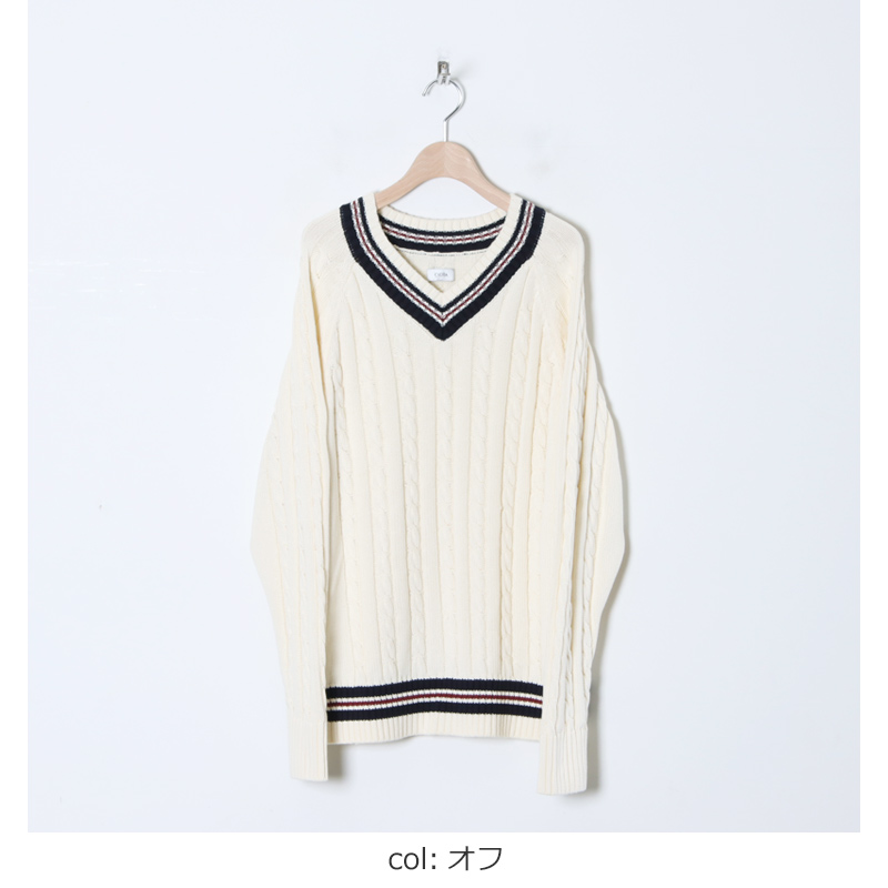 CIOTA (シオタ) スビンコットン Vネックチルデンニット