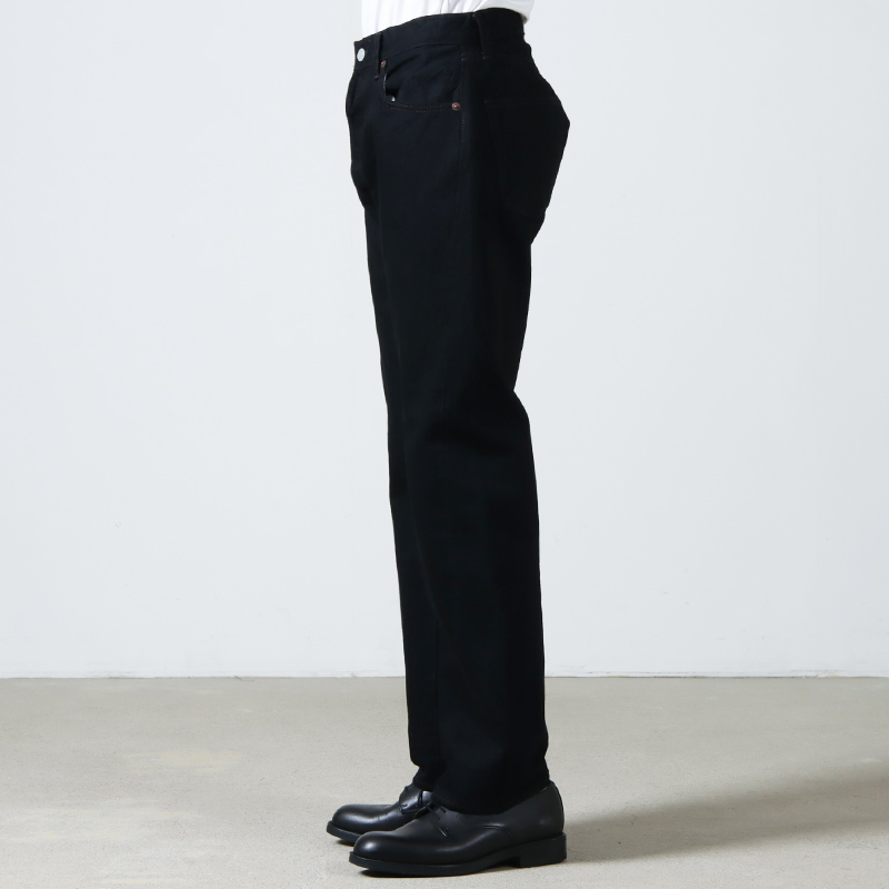 CIOTA (シオタ) Straight 5 Pocket Pants Black（One Wash