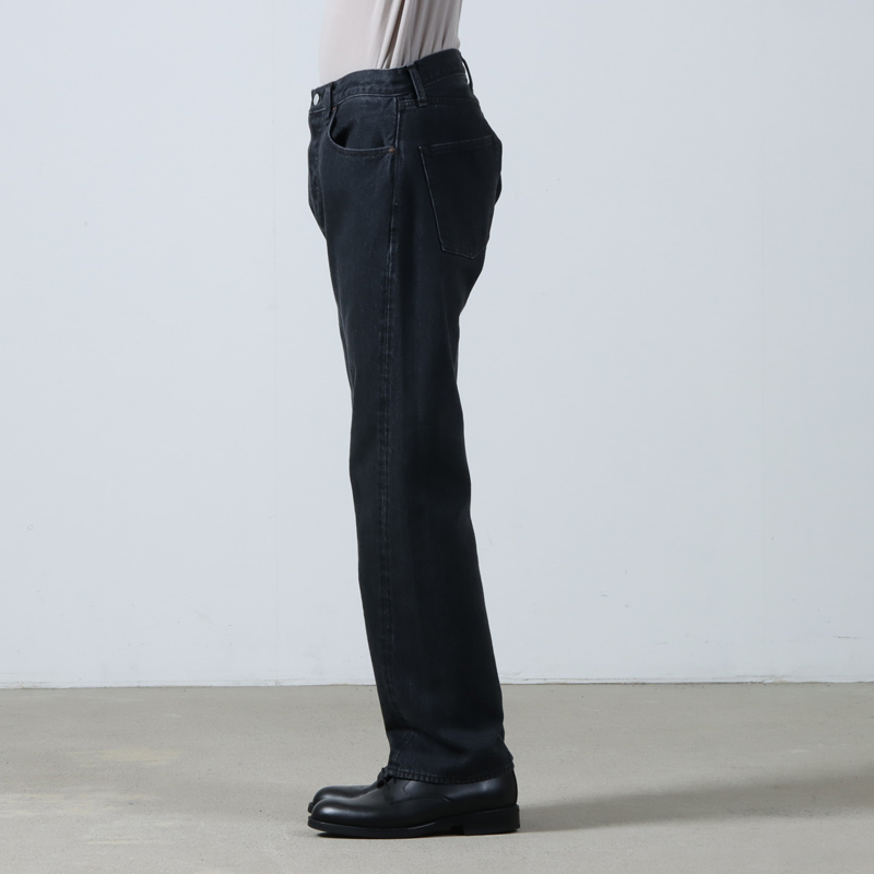 CIOTA (シオタ) Straight 5 Pocket Pants Medium Black / ストレート5