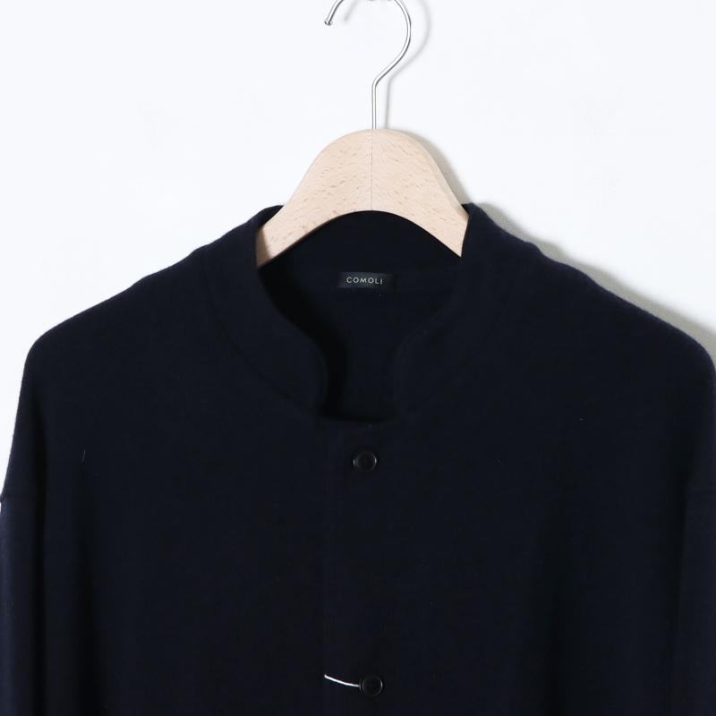 COMOLI (コモリ) カシミヤ スタンドカラーニットジャケット