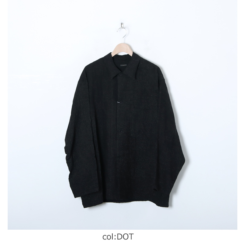 COMOLI (コモリ) リネンドット シャツジャケット