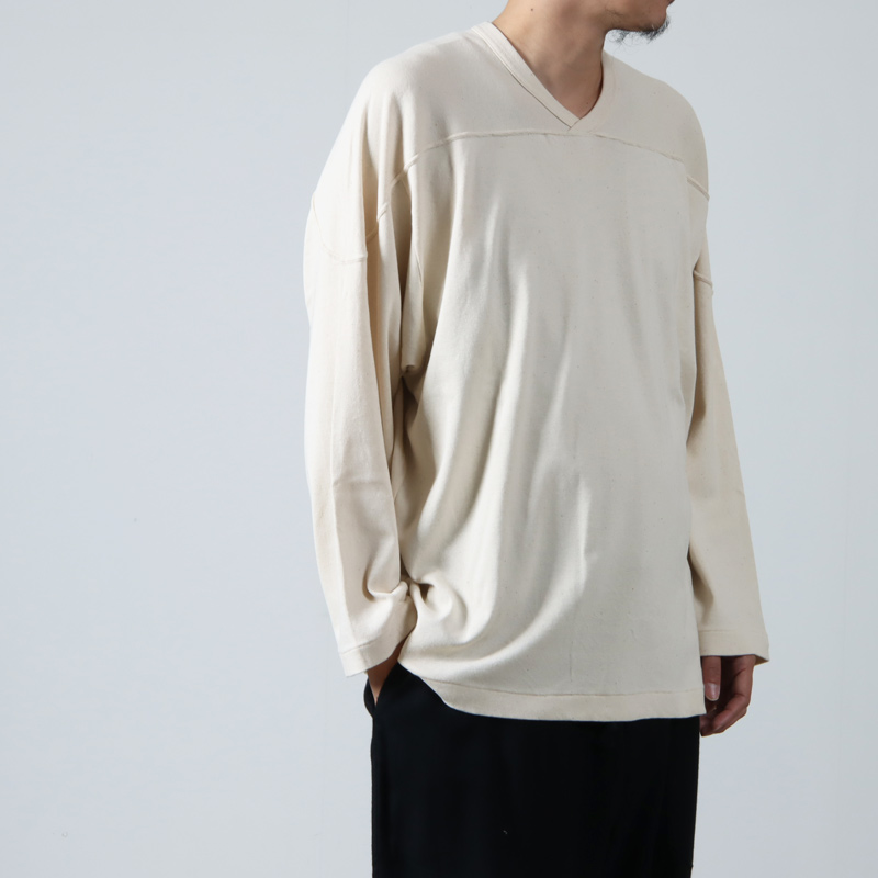 COMOLI (コモリ) コットンフライス ホッケーシャツ