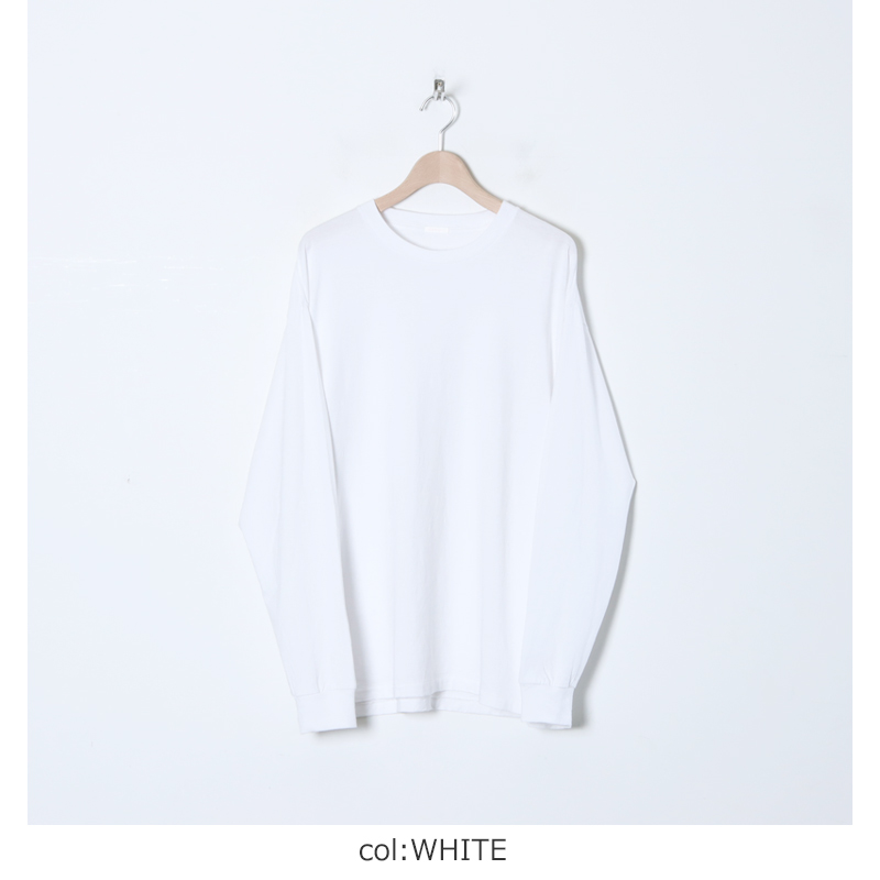COMOLI (コモリ) 空紡天竺 長袖Tシャツ