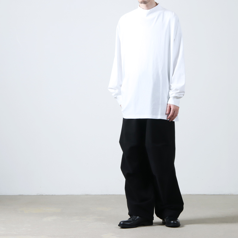 COMOLI (コモリ) コットンジャージ モックネックプルオーバー