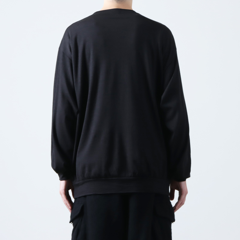 COMOLI (コモリ) ウール天竺 長袖クルー