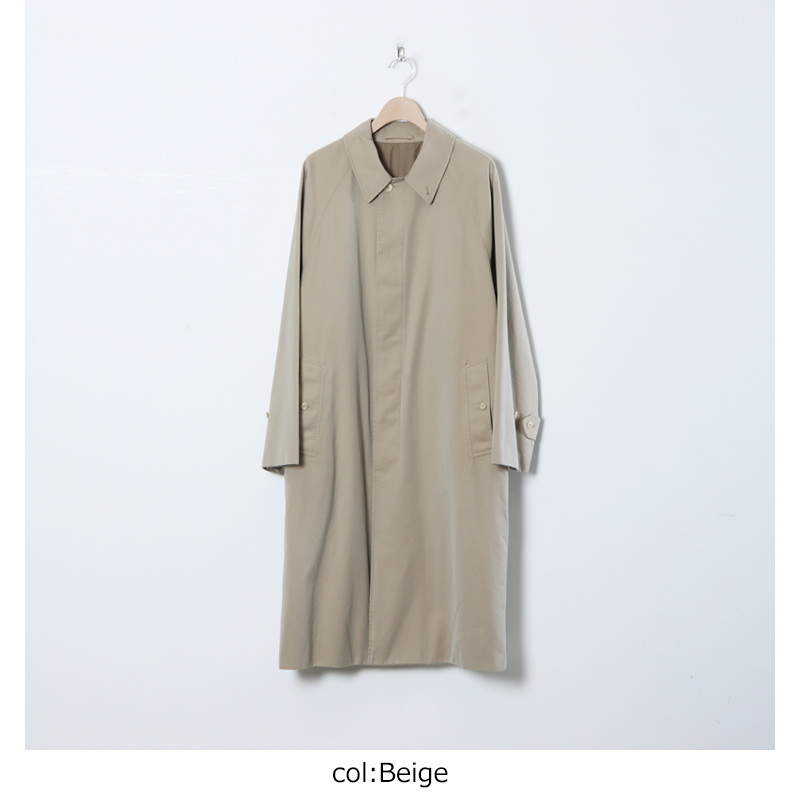 COMOLI (コモリ) コットンギャバ バルカラーコート