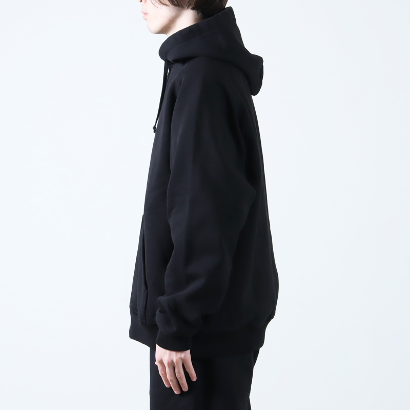 COMOLI (コモリ) コットン裏毛 ジップパーカ