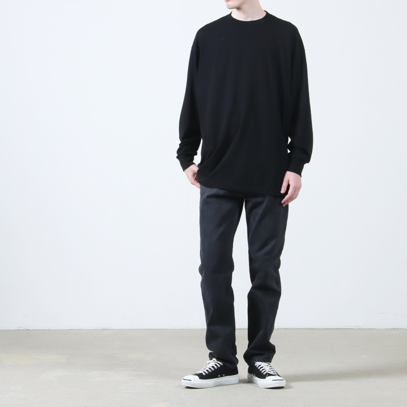 COMOLI (コモリ) コットンカシミヤ 長袖Tシャツ