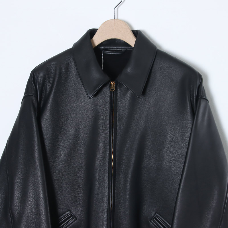 COMOLI (コモリ) カーフスキン ジップショートジャケット