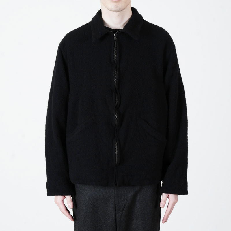 COMOLI (コモリ) 縮絨ウール ジップショートジャケット