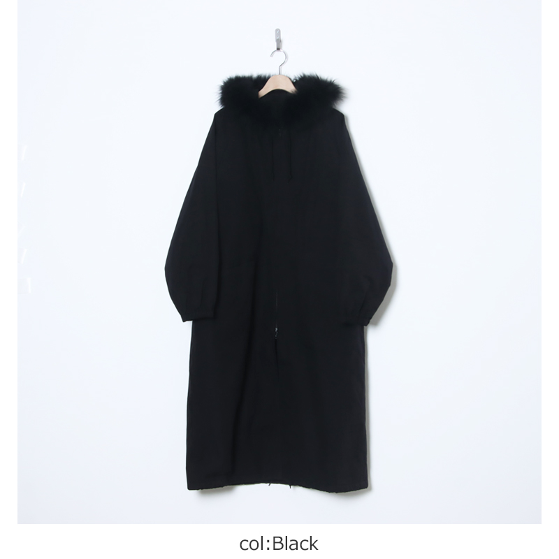 COMOLI (コモリ) フーデッド ロングコート