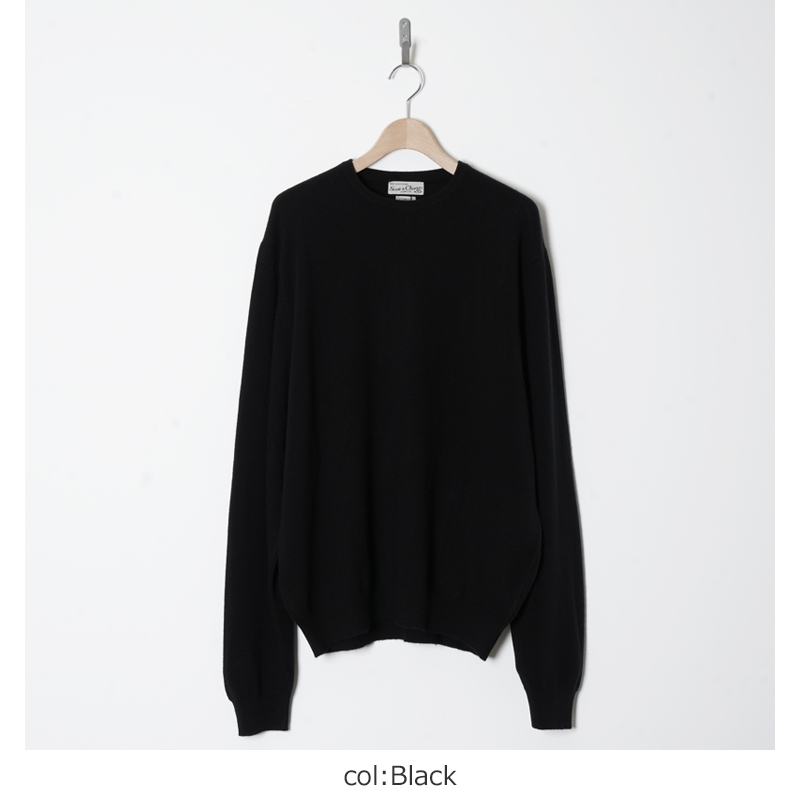 COMOLI (コモリ) SCOTT&CHARTERS別注 クルーネックニット