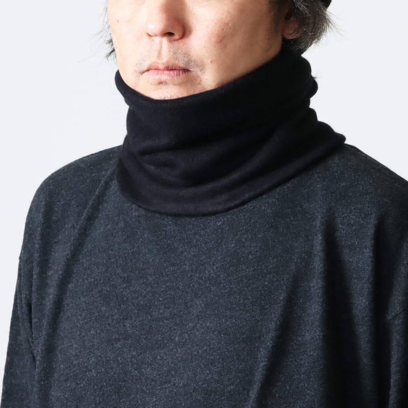 COMOLI ウール100% ブラック ネックウォーマー COMOLI / コモリ