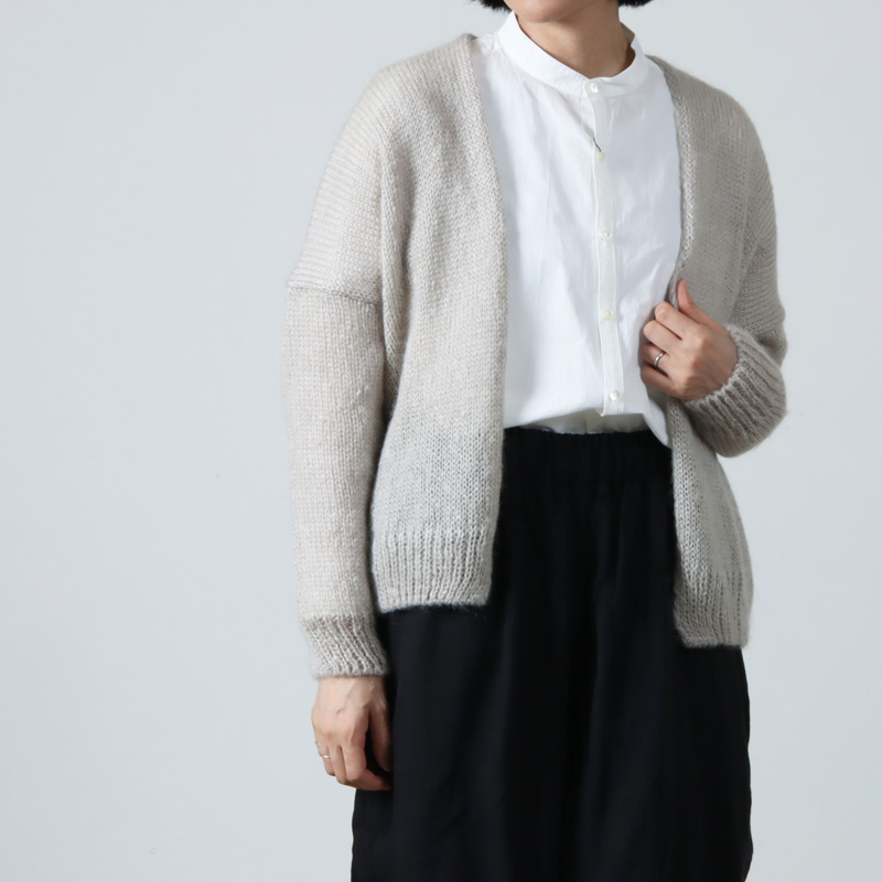 evameva (エヴァムエヴァ) mohair silk cardigan / モヘアシルク