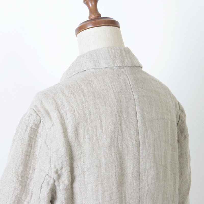 ICHI Antiquites (イチアンティークス) 東炊き二重織りリネンジャケット