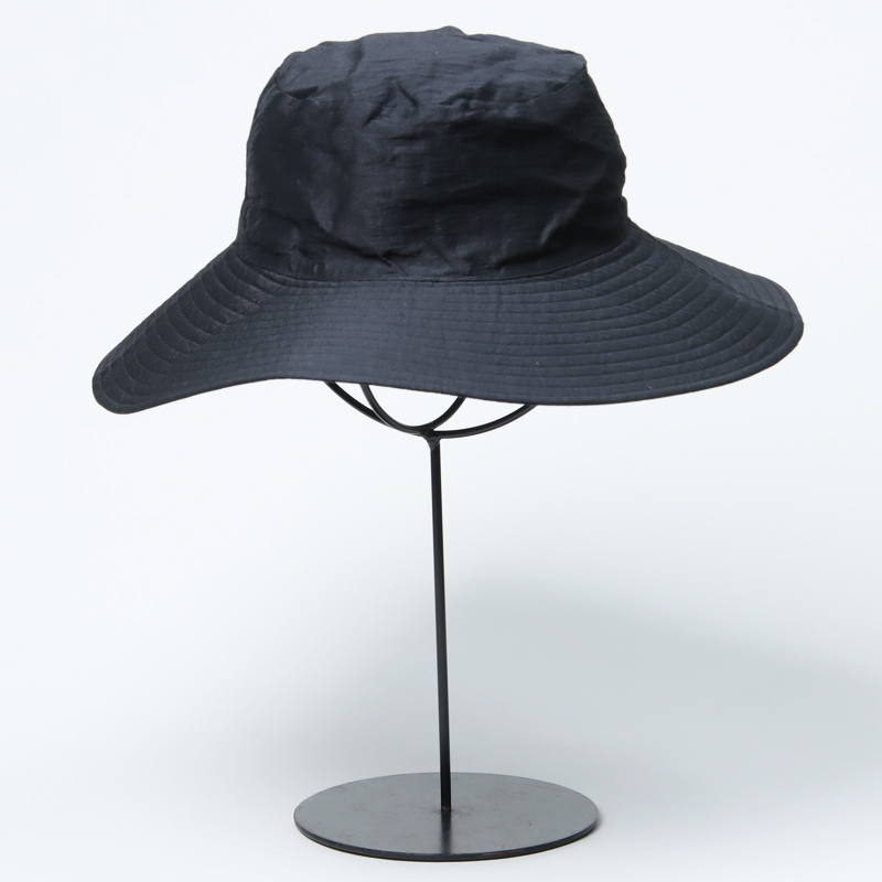 KIJIMA TAKAYUKI (キジマタカユキ) LINEN RAYON WIDE BRIM BUCKET HAT