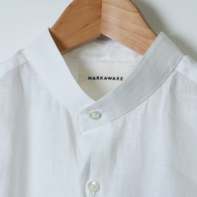 MARKAWARE (マーカウェア) COMFORT FIT BAND COLLAR SHIRT